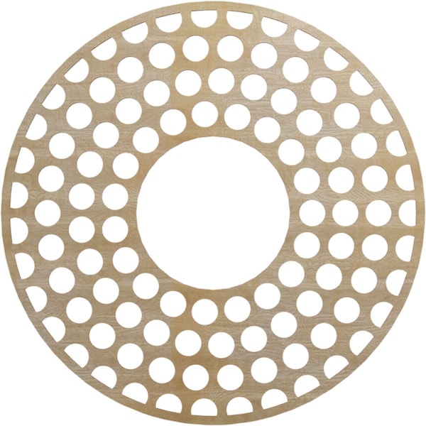 Ekena Millwork Fink Wood Fretwork Pierced Ceiling Medallion, Hickory, 38"OD x 13 3/4"ID x 1/4"T CMWP38X38X0250FFHI - main